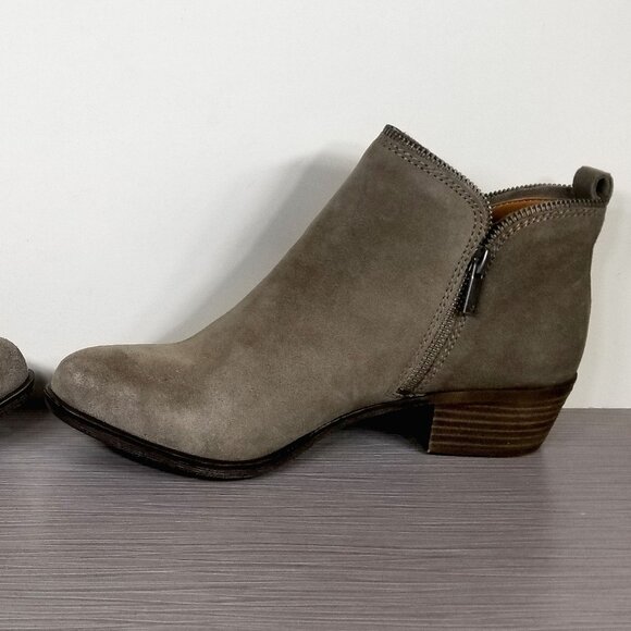 Lucky Brand Bartalino Bootie, Taupe Suede, Womens Size 10 M / 40 - Picture 8 of 12